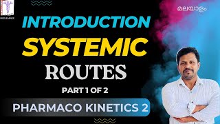 Pharmacokinetics Routes of Drug Administration Systemic routes 1 Pharmacology Malayalam Pkinetics 2 [upl. by Anos]