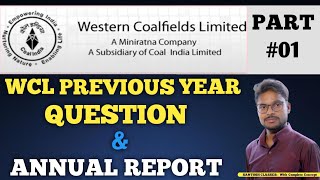 WCL PREVIOUS YEAR QUESTION amp ANNUAL REPORT  COMPLETE ANALYSIS BY ERSANTOSH SIR [upl. by Swithbert]