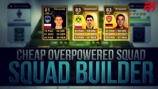 CHEAP OVERPOWERED HYBRID wLEWANDOWSKIPODOLSKI  FIFA 13 Ultimate Team Squad Builder [upl. by Eleda]