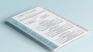 How to design a creative resume in Microsoft Word download [upl. by Buck]