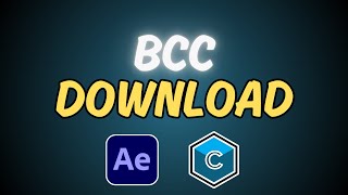 How to Install BCC Plugin In After Effects [upl. by Retswerb]