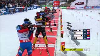 Biathlon WM Staffel der Männer in Nove Mesto 2013 [upl. by Eniamzaj]