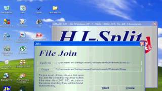 how to join files with HJSplit windows version [upl. by Anifares]