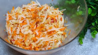 Echte Vitaminbombe Dieser Salat stärkt Immunsystem Daikon Möhren Apfel Salat Rezept mit Essig Öl [upl. by Occer]