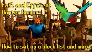 Fast and Efficient Hunter Rumors 17 Per Hour 210k ExpHr [upl. by Hafirahs]