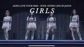 GIRLS Aespa 에스파 at TOKYO DOME  AESPA LIVE TOUR 2023  SYNK HYPER LINE IN JAPAN [upl. by Jacqui]