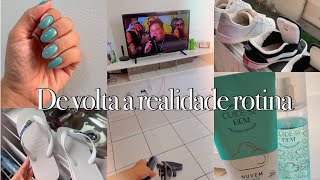 VLOG ROTINA VOLTANDO A REALIDADE PÓS VIAGEM ORGANIZAÇÃO FAXINA DESFIS MALA vlog rotinadodia [upl. by Nanaek871]