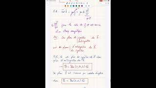 Vidéo de cours équations de Maxwell  champ magnétique induit dans condensateur plan charge variable [upl. by Bonnice]