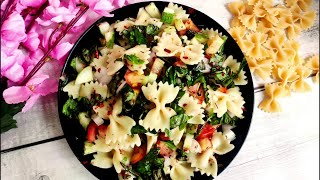 Bow Tie Pasta Salad Recipe I Potluck Recipe I Pasta Salad Recipe IItalian Food Recipes [upl. by Berga693]