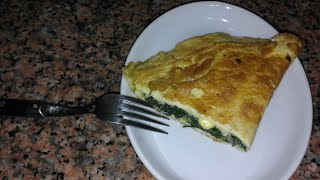 اومليط سهل وسريع بالسبانغ والجبنomelette aux épinards et fromage [upl. by Atipul658]