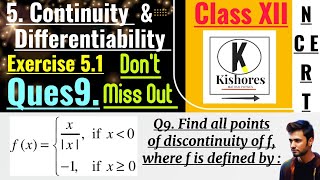 Exercise 51 Continuity And Differentiability class 12 Q9 [upl. by Noyahs990]