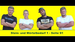 Stein und Mörtelbedarf 1  Seite 91  Berechnungen [upl. by Ihteerp652]