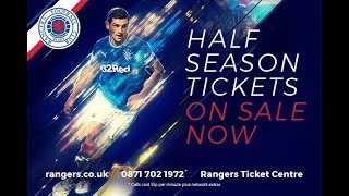 Half Season Tickets Still On Sale  Rangers FC  RangersLoyal [upl. by Appel227]