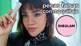 PECAS FALSAS con maquillaje SHEGLAM [upl. by Donnenfeld]