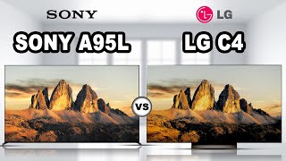 Sony A95L XR OLED TV vs LG C4 OLED Evo OLED 4K HDR Smart TV  Best OLED For You [upl. by Ahsiemal126]