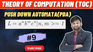 Design a PDA for anbmcn CFL Language  Push down automata  Automata theory  TOC [upl. by Gaddi143]