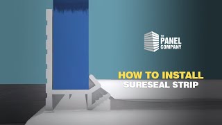 How to fit a Sureseal Strip for ShowerwWall Panels  The Panel Company [upl. by Tabshey]