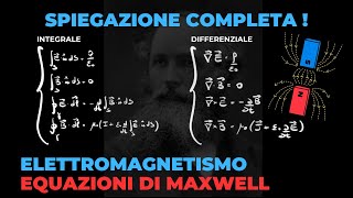 LE EQUAZIONI DI MAXWELL  SPIEGAZIONE COMPLETA  tutto quello che devi sapere [upl. by Khoury]