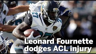 Leonard Fournette Dodges ACL Injury  San Diego UnionTribune [upl. by Anivid597]