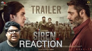 Siren Trailer Reaction  Jayam Ravi  Keerthy suresh movie [upl. by Dom]