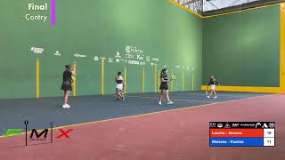 XIX Torneo de Frontenis Monterrey 2024 Club Contry Final Femenil Ximena Placito  Laurita Puentes [upl. by Arrad]