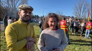 2024 25 janvier Mobilisation des agriculteurs à Rodez [upl. by Bax484]