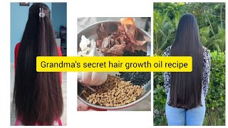 Hair Care Grandmas SECRET Recipe for Hair growth in 30 days Garlic amp Coconut hair oil treatment [upl. by Louisette72]