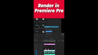 How to render in Premiere Pro [upl. by Sucramraj]