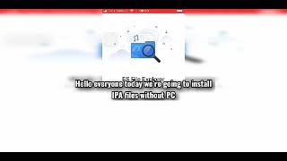 How to install IPA files on iPhone without PC Jailbreak Required [upl. by Naryk]