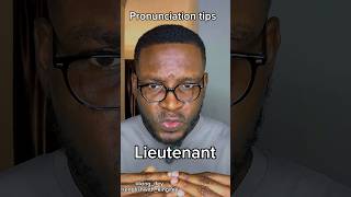 How to pronounce lieutenant with the l in both the UK English and the US English learnaccents [upl. by Anirbak]