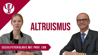 Altruismus  Sozialpsychologie mit Prof Erb [upl. by Araas873]