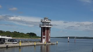 A boat trip through 3 lakes and 2 canals from Plau am See via Lenzer Canal to Malchow [upl. by Brendis]