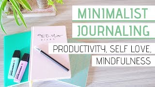 MINIMALIST JOURNAL IDEAS » ft 6Minute Diary productivity self love mindfulness [upl. by Yahsat838]