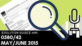 058042 MayJune 2015 Marking Scheme MS Audio Voiceover [upl. by Mendelson134]