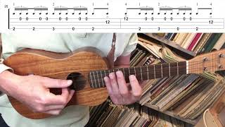 Asturias  Albéniz Ukulele fingerstyle tutorial [upl. by Yornek]