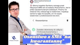 Oszustwo z SMS na kwarantannę Jak powinno wyglądać skierowanie na kwarantannę Komentarz prawnika [upl. by Iturk]