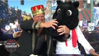 Lee Corso’s headgear pick for Memphis vs SMU with Jerry The King Lawler  College GameDay [upl. by Hteazile618]