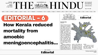 How Kerala reduced mortality from Amoebic Meningoencephaliti  The Hindu Editorial  20th Sept 2024 [upl. by Tabbitha]