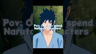 One day time spend ⌚ Naruto characters shorts [upl. by Larrej]