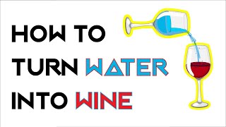 How To Turn WATER into WINE  REVEALED  dArtofScience [upl. by Orelee274]