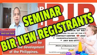 SEMINAR ON NEW BIR REGISTRANTS SIMPLIFIED Tax CalendarTIPS Meaning When to File Deadlines [upl. by Akel]