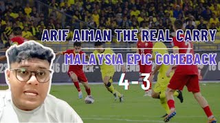 KELAYAKAN PIALA DUNIA 2026  MALAYSIA VS REPUBLIK KYRGYZ ULASAN  MALAYSIA COMEBACK  ARIF AIMAN 🔥 [upl. by Aidroc]