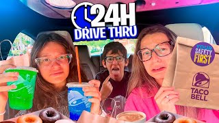 24 HORAS PEDINDO E COMENDO TUDO QUE A PESSOA DA FRENTE PEDIU NO DRIVE THRU [upl. by Deena]