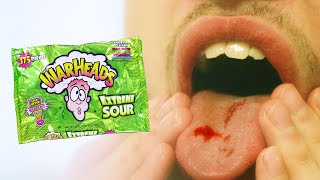 150 WARHEADS CHALLENGE WARNING BLOOD  ULTRA RETARDED EDITION [upl. by Sedlik]