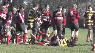 Hellingly vs Haywards Heaths u14 Rugby Match 26th Feb 2012 [upl. by Enrol]