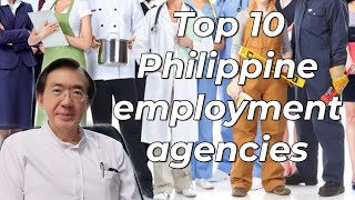 Top 10 local employment agencies for work Philippines [upl. by Sommer614]