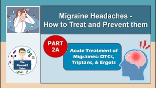 Migraine Headaches  Part 2A Treatment of Migraines  OTCs Triptans Ergots [upl. by Leerzej]