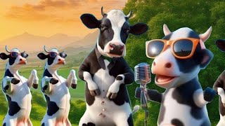 Funny cow dance 14 minutes show  cow dance  cow video 2025  cow dance 1million [upl. by Baruch628]