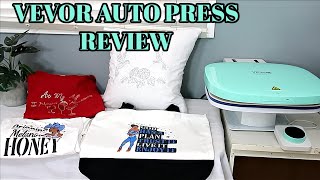 OMG NEW VEVOR AUTO HEAT PRESS REVIEW  HEAT PRESS FOR BEGINNERS  HTV amp HOTFIX RHINESTONES TEST [upl. by Ramedlab]