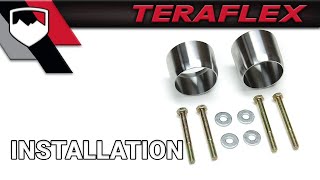 TeraFlex Install 2012 JK Updated Exhaust Spacer Kit 261000 [upl. by Eessac]